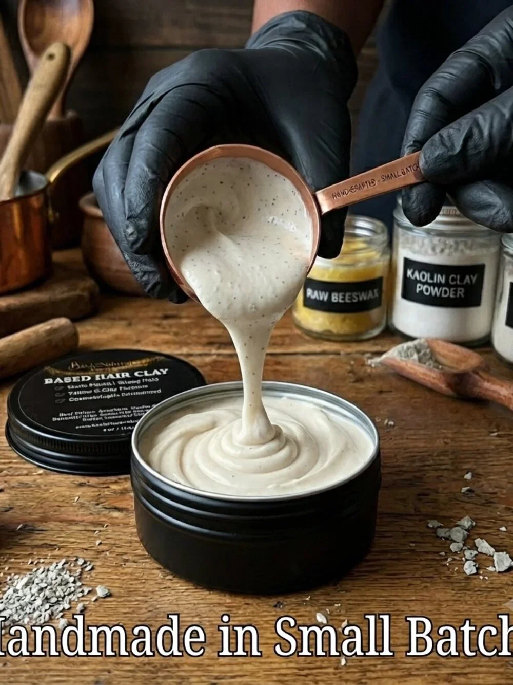 Back2Naturalness Tallow Hair Clay for Men • Matte Finish • Firm Hold • 4oz Jar
